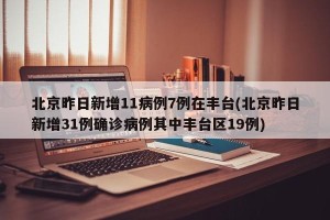 北京昨日新增11病例7例在丰台(北京昨日新增31例确诊病例其中丰台区19例)
